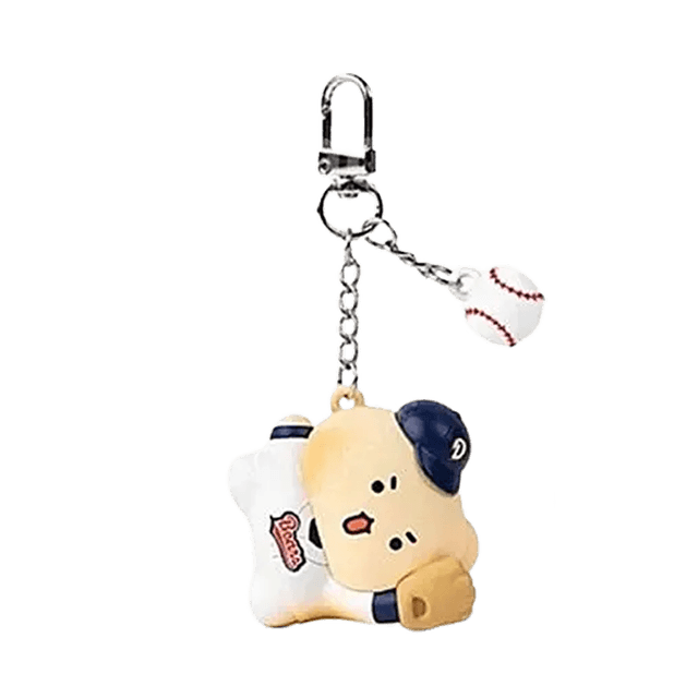 Doosan Bears x 망그러진곰 フィギュア キーリング 好守備 Mang Ggom